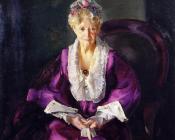 乔治 贝洛斯 : Mrs T in Wine Silk